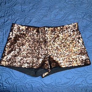 Express women’s sequin shorts